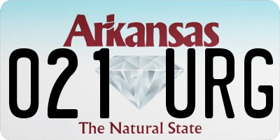 AR license plate 021URG