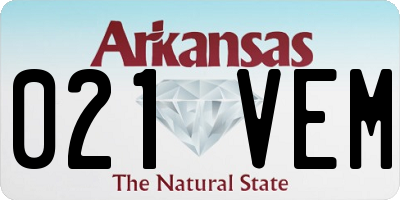 AR license plate 021VEM