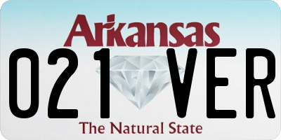 AR license plate 021VER