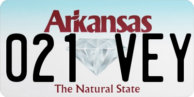 AR license plate 021VEY