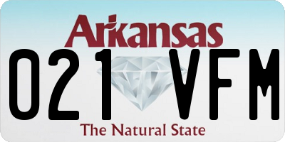 AR license plate 021VFM