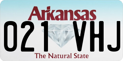 AR license plate 021VHJ