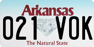 AR license plate 021VOK