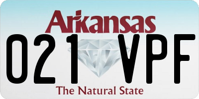 AR license plate 021VPF