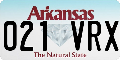 AR license plate 021VRX