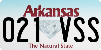 AR license plate 021VSS
