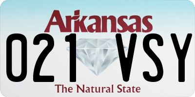 AR license plate 021VSY