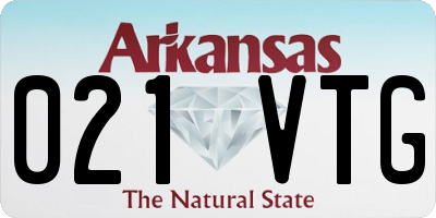 AR license plate 021VTG