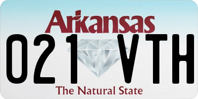 AR license plate 021VTH
