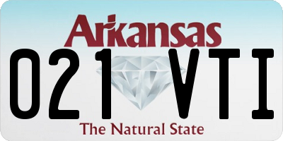 AR license plate 021VTI