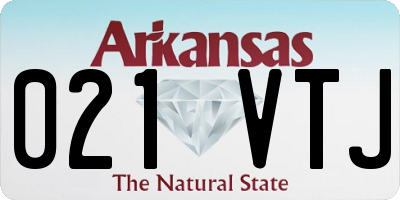 AR license plate 021VTJ