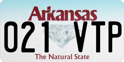 AR license plate 021VTP
