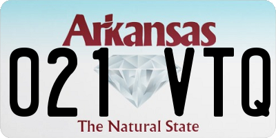 AR license plate 021VTQ