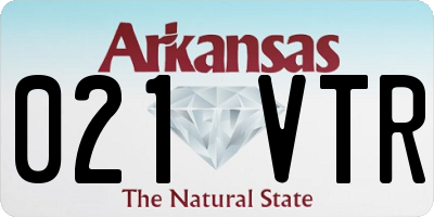 AR license plate 021VTR