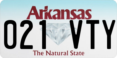 AR license plate 021VTY