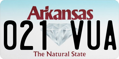AR license plate 021VUA