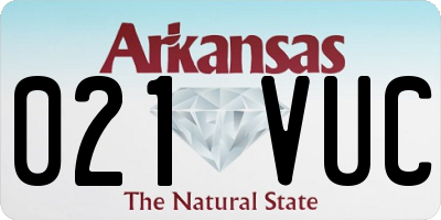 AR license plate 021VUC