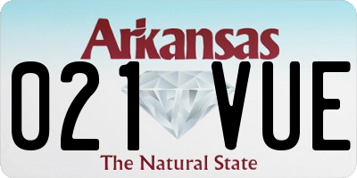 AR license plate 021VUE