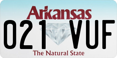 AR license plate 021VUF