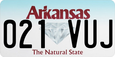 AR license plate 021VUJ