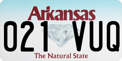 AR license plate 021VUQ