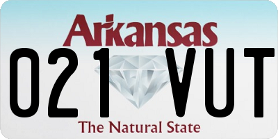 AR license plate 021VUT