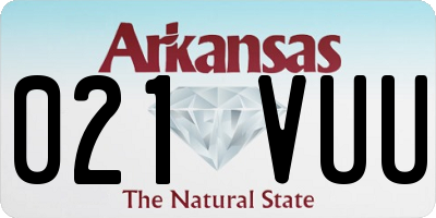 AR license plate 021VUU