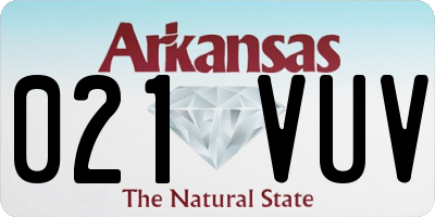 AR license plate 021VUV