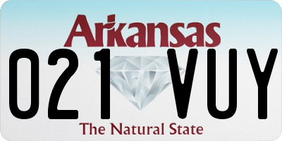 AR license plate 021VUY