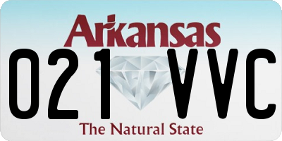 AR license plate 021VVC