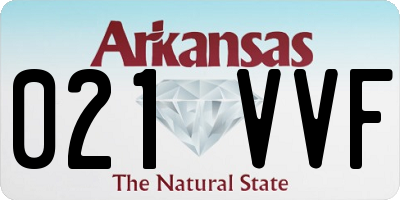 AR license plate 021VVF