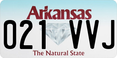 AR license plate 021VVJ