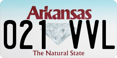 AR license plate 021VVL