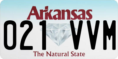 AR license plate 021VVM