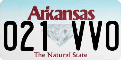 AR license plate 021VVO