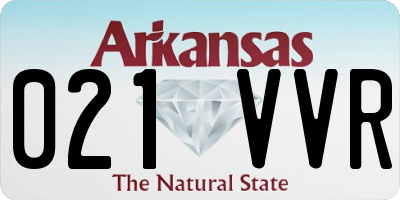 AR license plate 021VVR