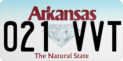 AR license plate 021VVT