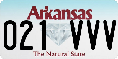 AR license plate 021VVV