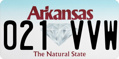 AR license plate 021VVW