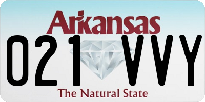 AR license plate 021VVY