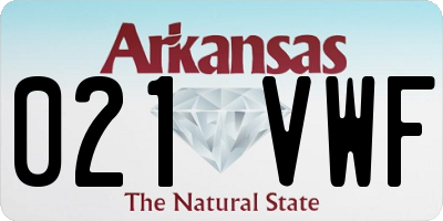 AR license plate 021VWF