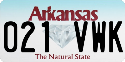 AR license plate 021VWK