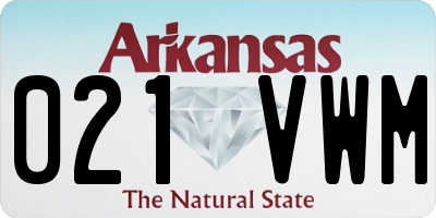 AR license plate 021VWM