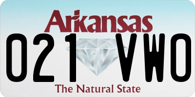 AR license plate 021VWO
