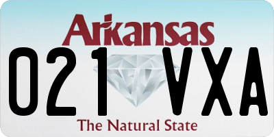AR license plate 021VXA