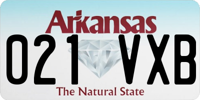 AR license plate 021VXB
