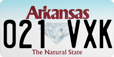 AR license plate 021VXK