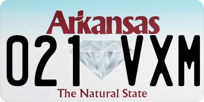 AR license plate 021VXM