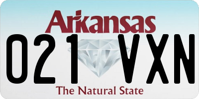 AR license plate 021VXN
