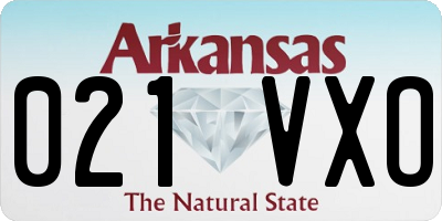 AR license plate 021VXO